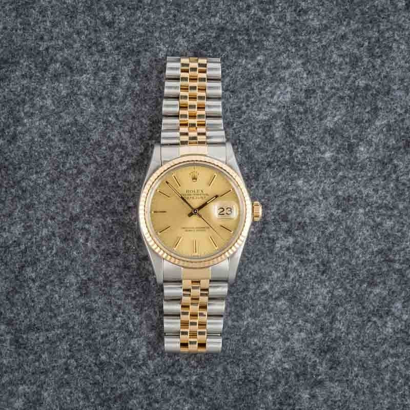 Pre-Owned Rolex Datejust Ref 16013 Champagne - 5