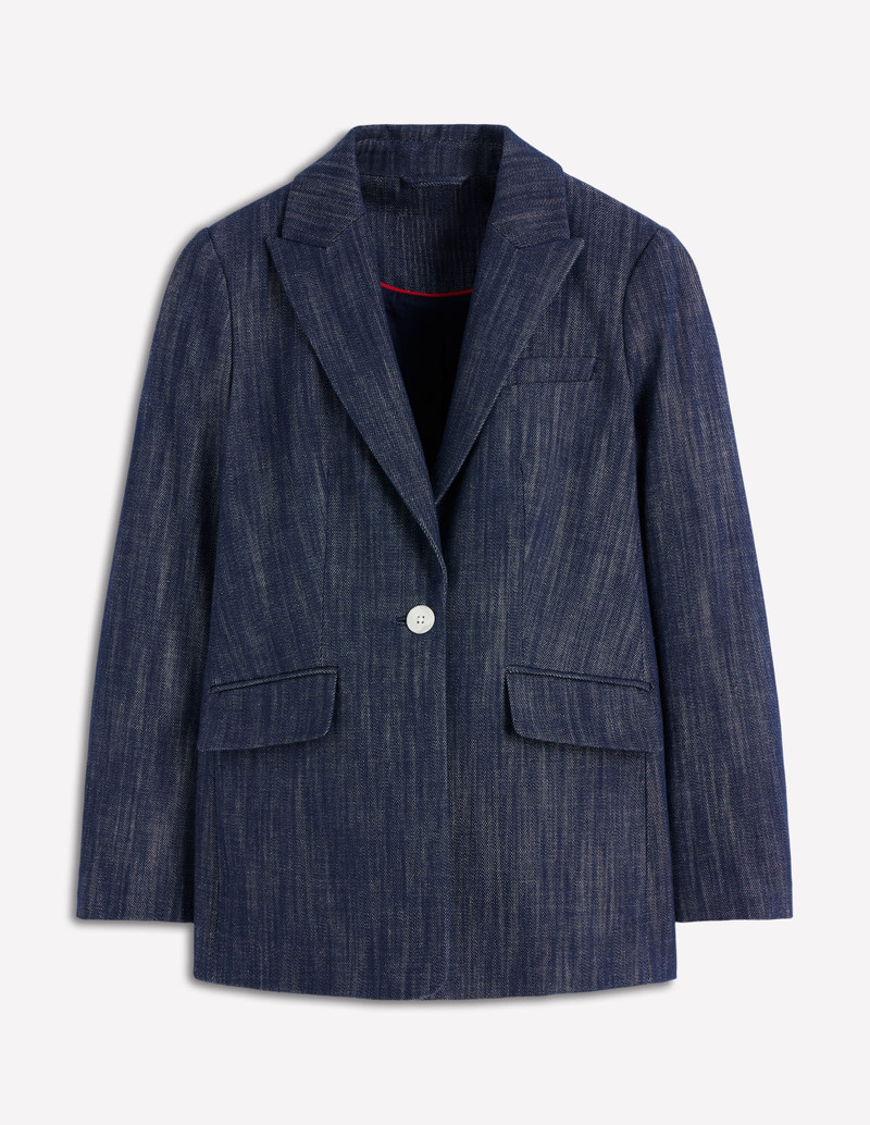 Woodbridge Twill Blazer-Navy, Indigo 1