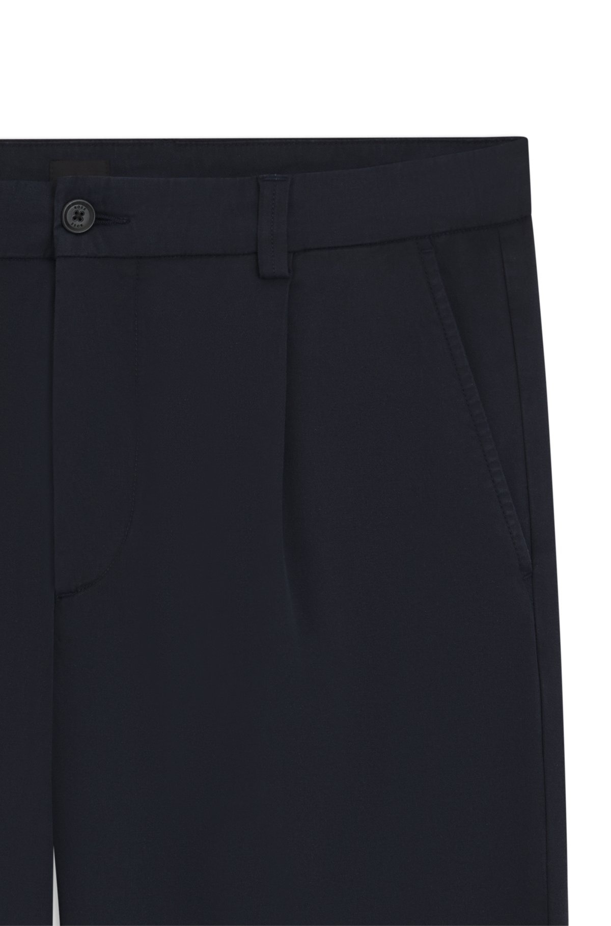 TAPERED-FIT DRAWSTRING PANTS IN STRETCH-COTTON TWILL - 6