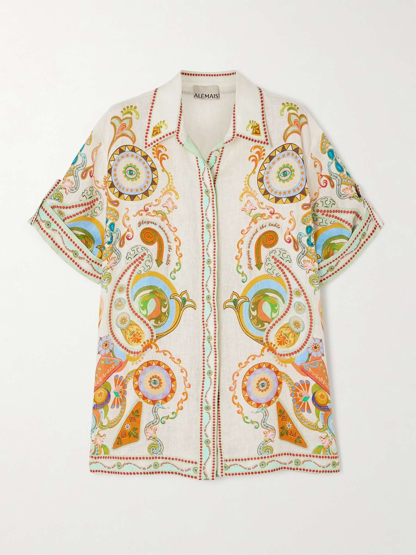 Pinball printed linen shirt - 1