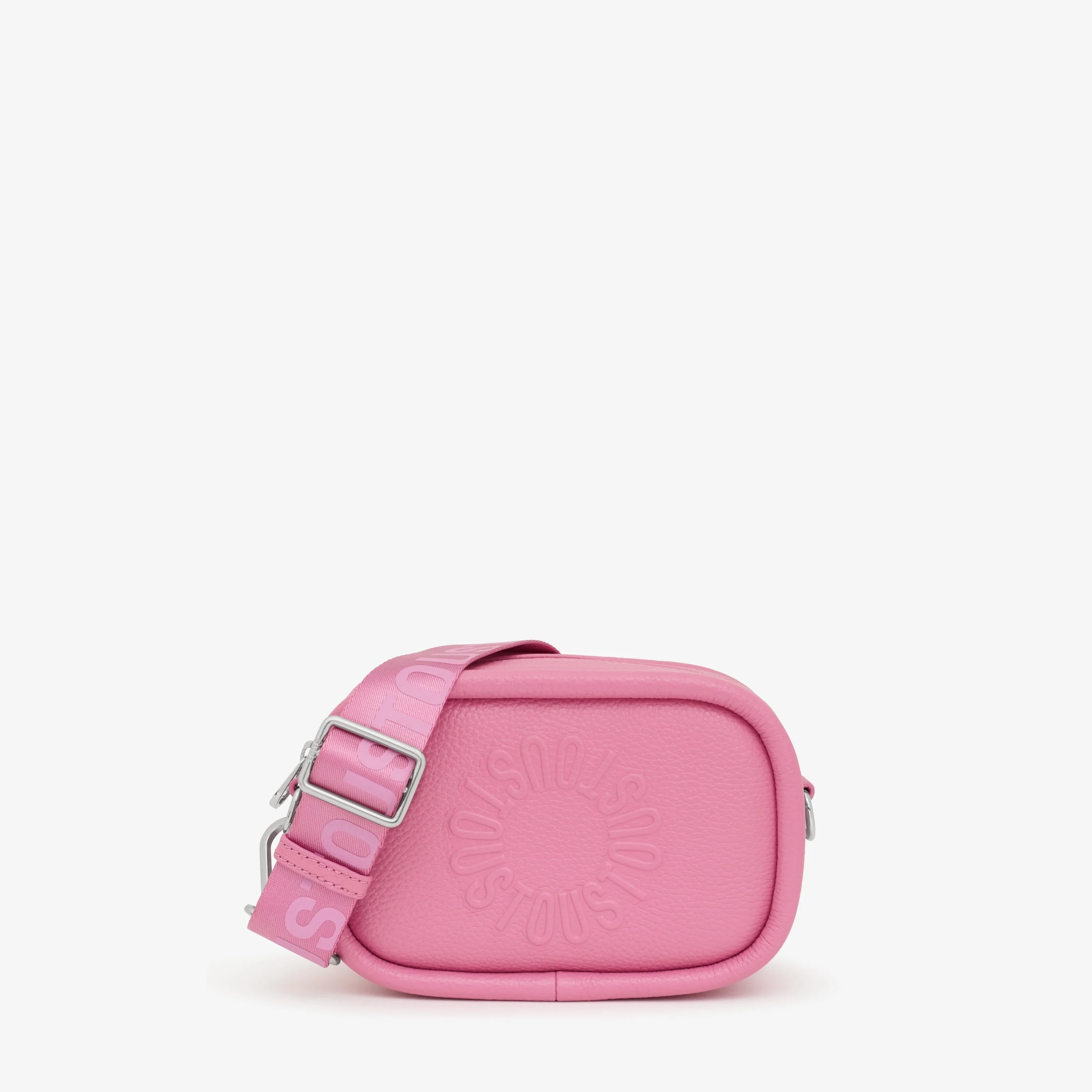 Dark pink leather Crossbody reporter bag TOUS Miranda - 1