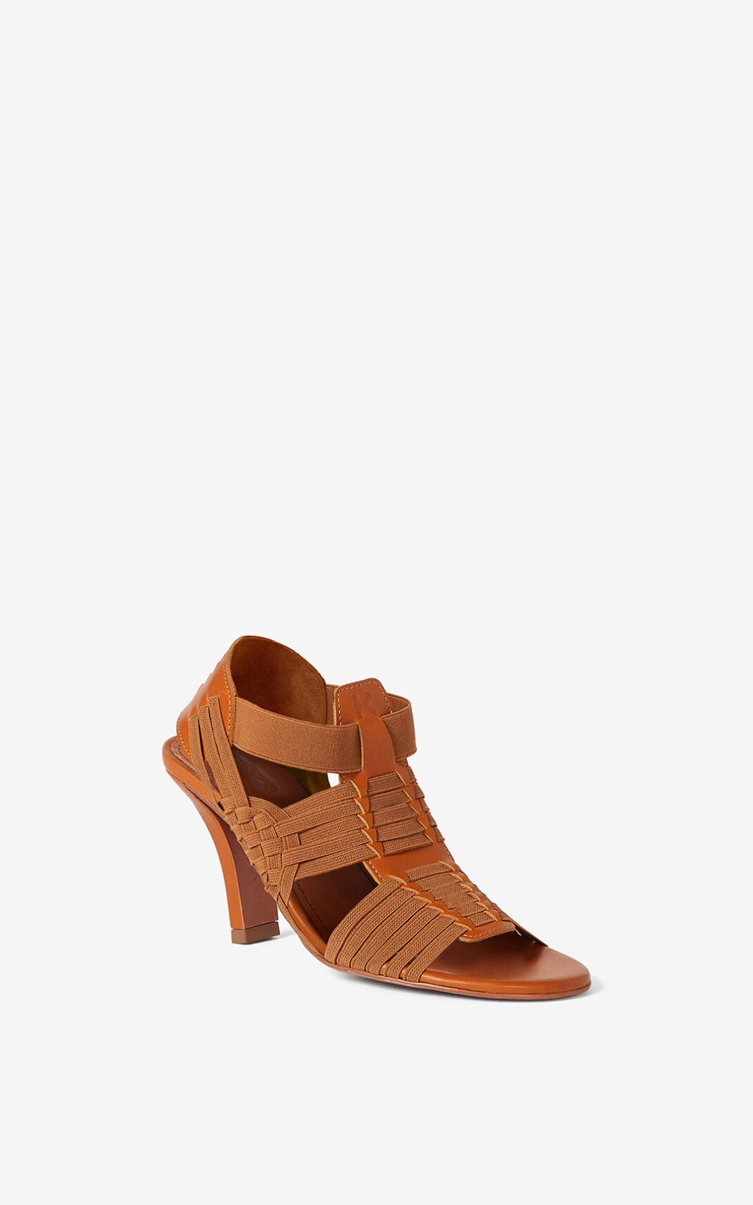 Greek heeled leather sandals - 2