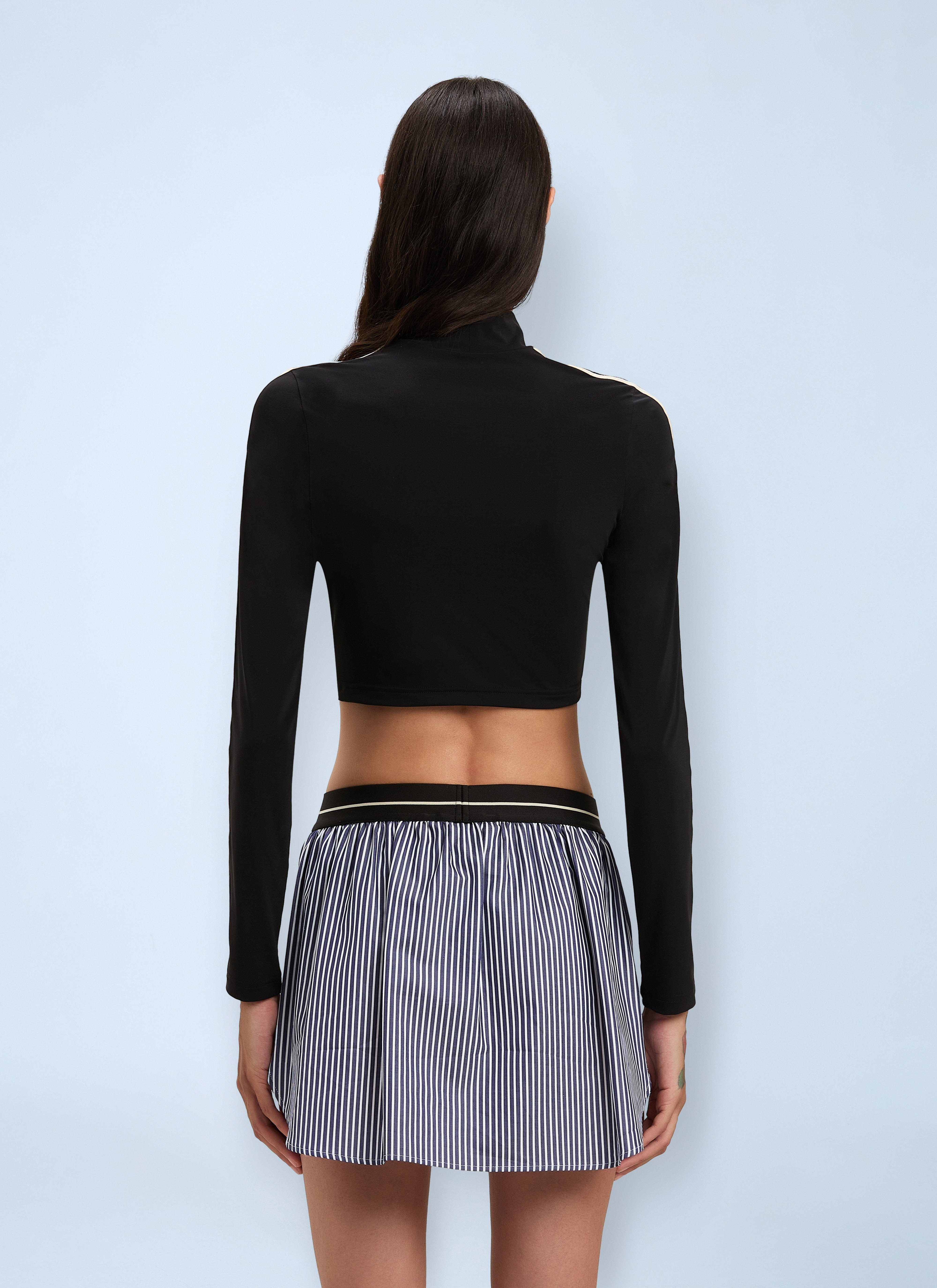 Palm Angels Women Cropped Logo Motif T-Shirt - 4