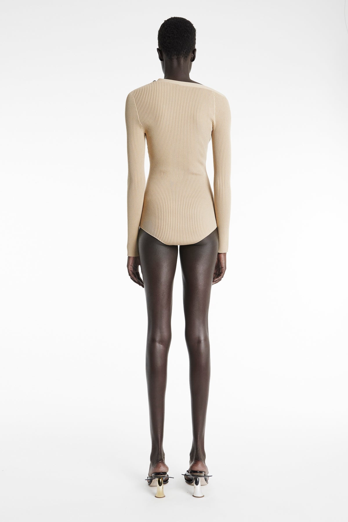 CARDIGAN BODY SUIT ECRU - 3