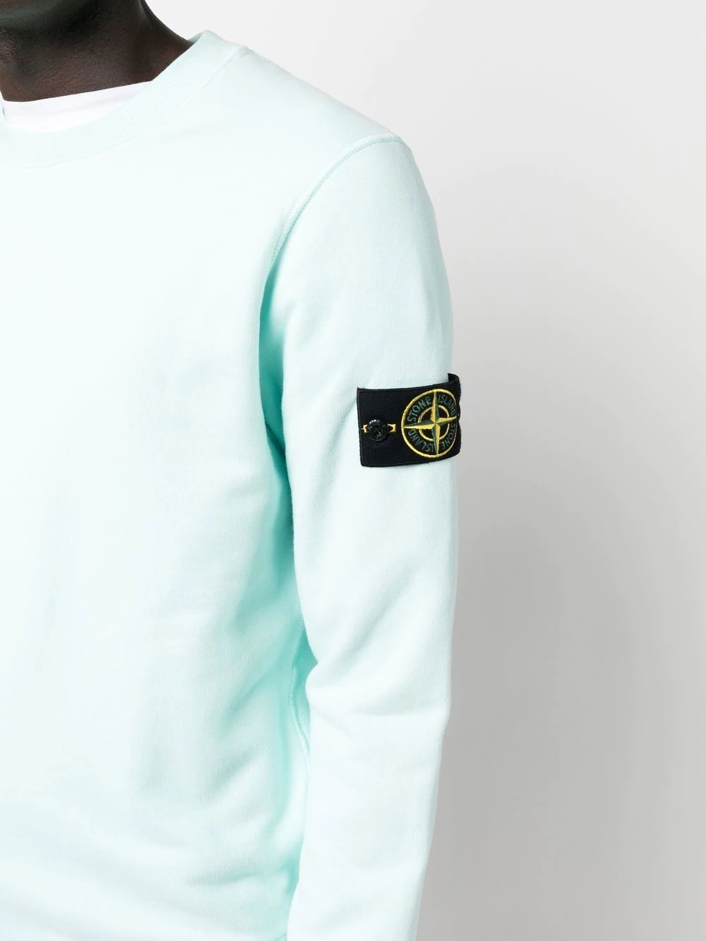 Compass logo-patch crew-neck sweatshirt - 5