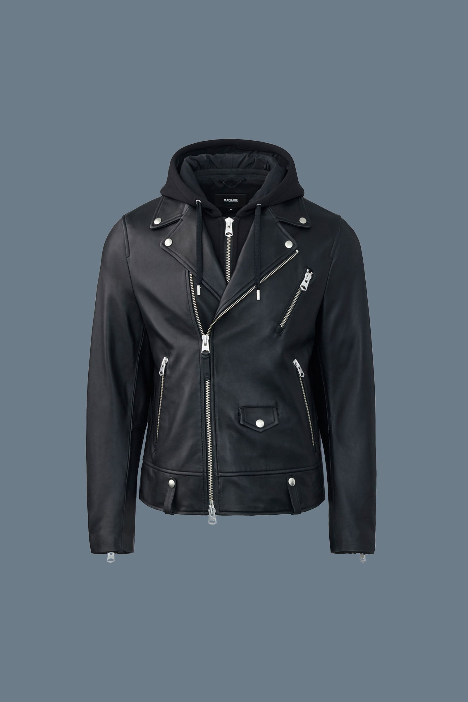 MAGNUS-CN 2-in-1 Leather biker jacket - 1