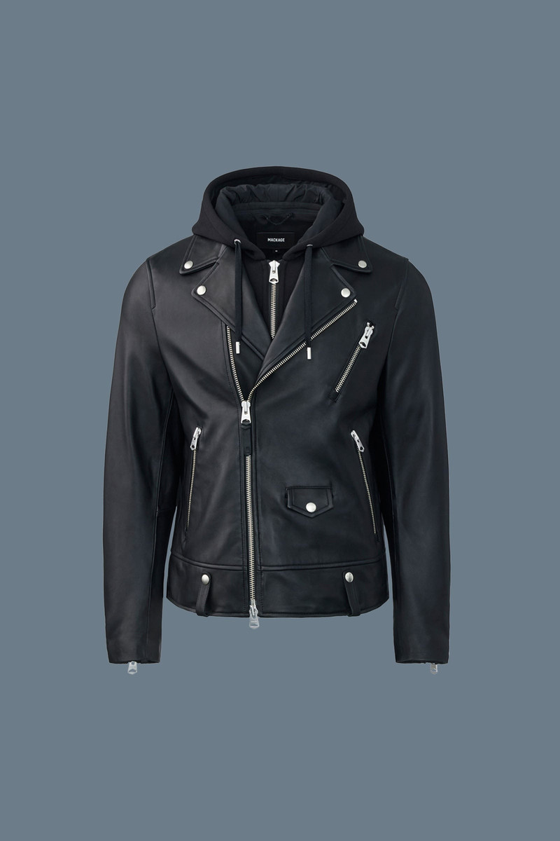 MAGNUS-CN 2-in-1 Leather biker jacket 1