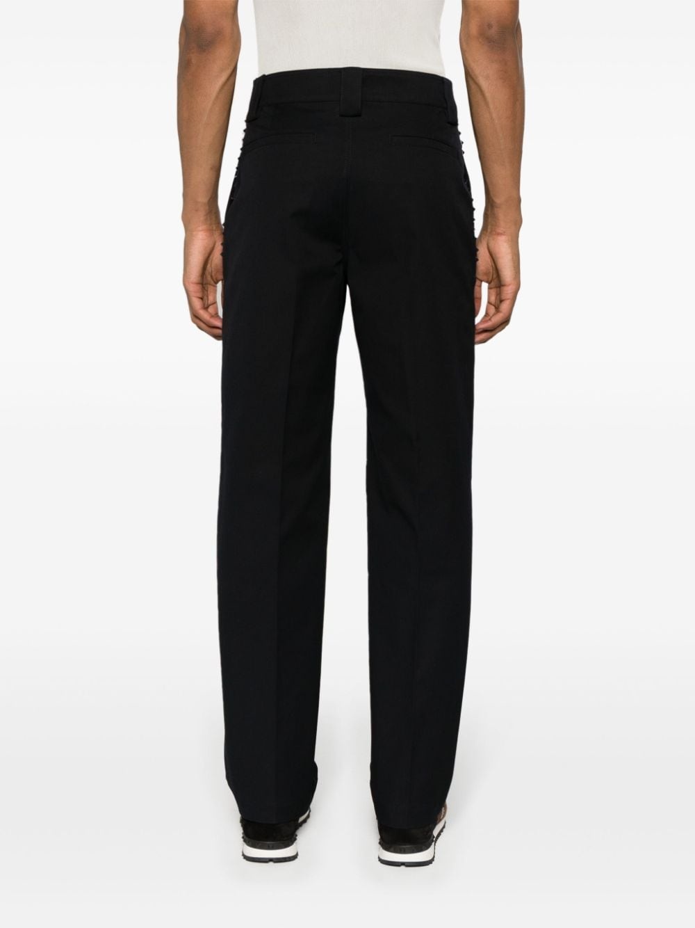 Rockstud straight tailored trousers - 4