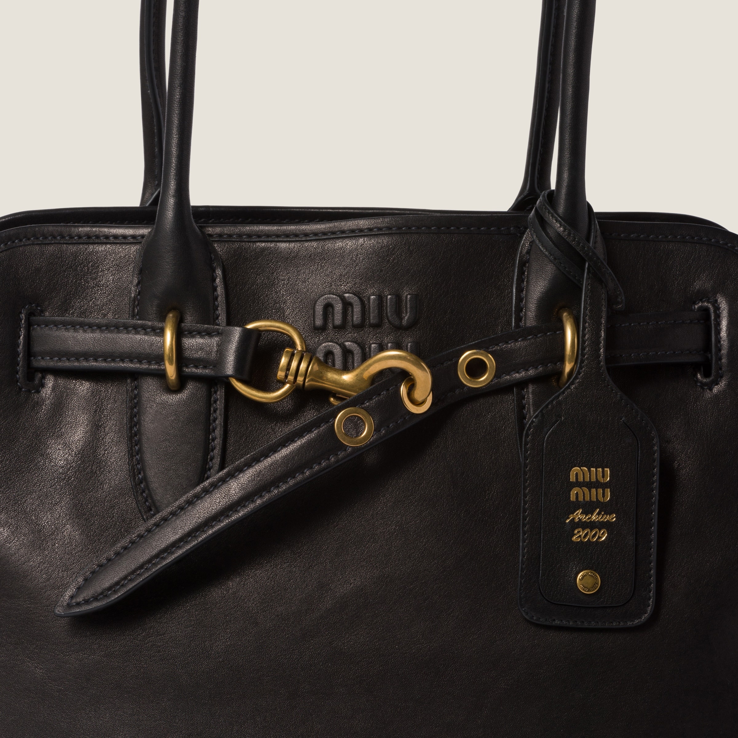 関税込 MiuMiu | Aventure nappa leather bag Miu Miu Aventure Nappa Leather Bag | Brown | FARFETCH