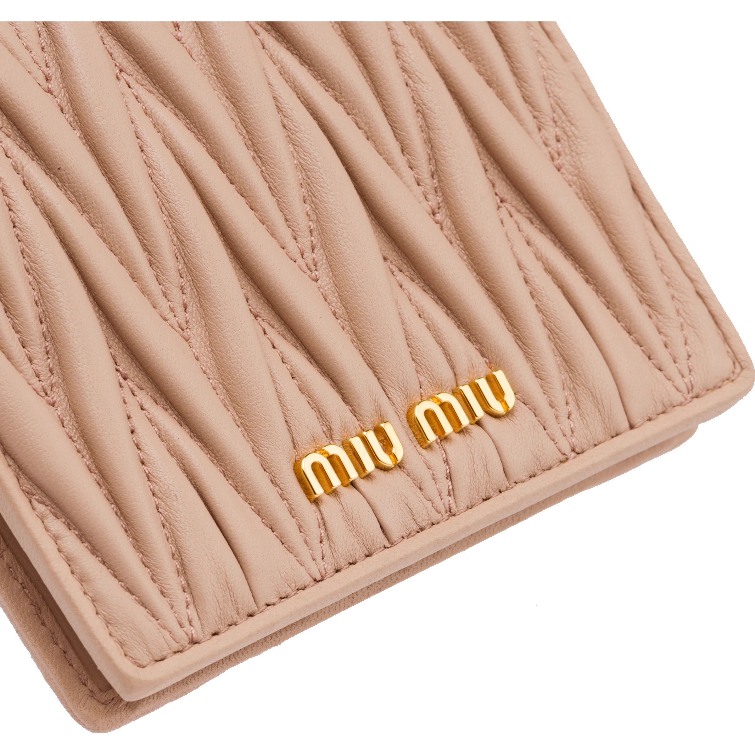 Small matelassé nappa leather wallet - 2
