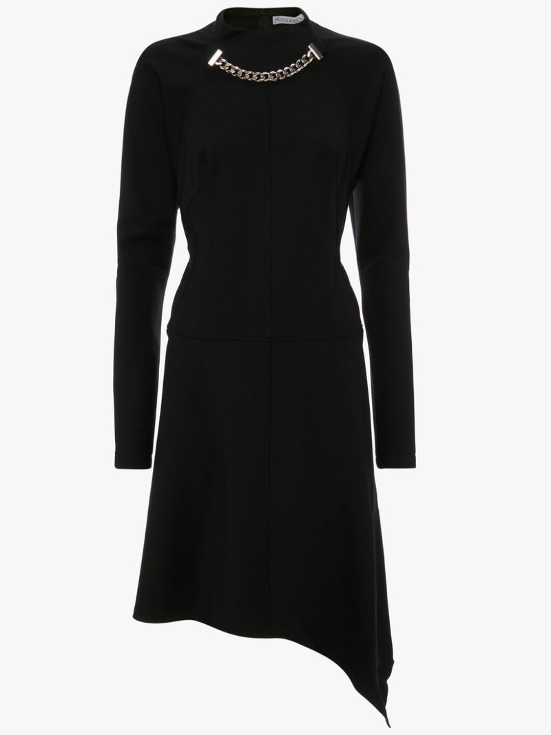 NECK CHAIN LONG SLEEVE DRESS 1