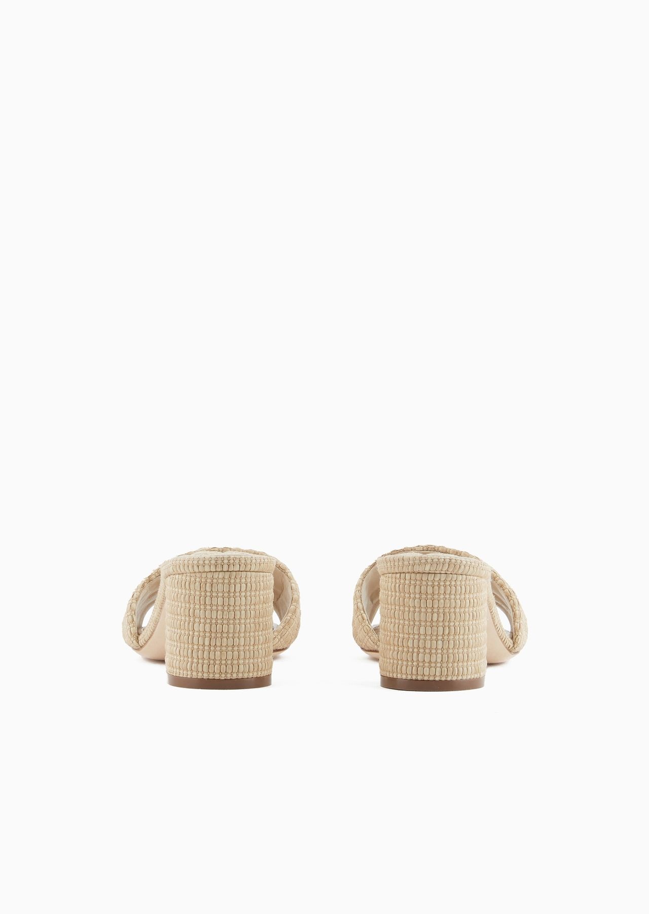 Quilted raffia sandals - 4
