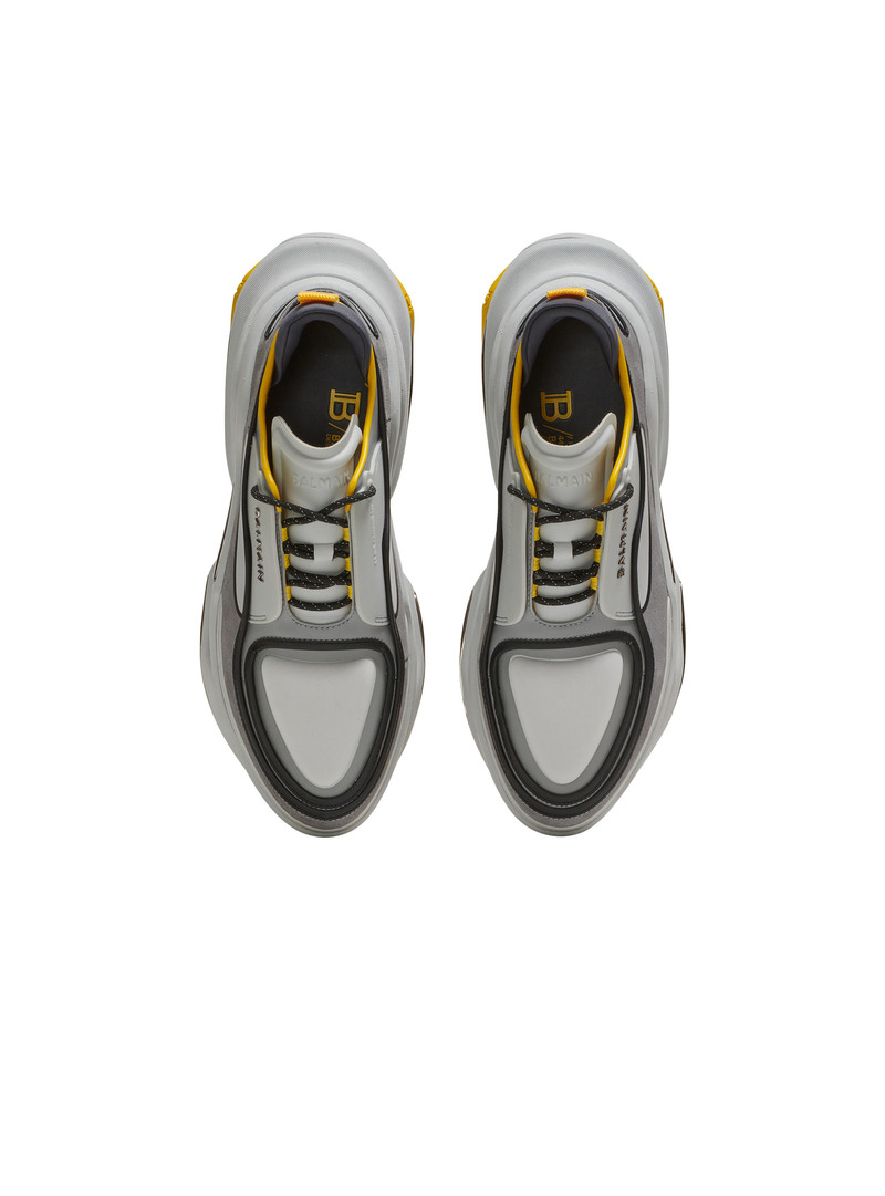 B-Bold low-top trainers in leather and suede 3