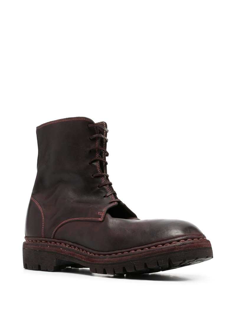 Guidi round-toe leather boots outlook
