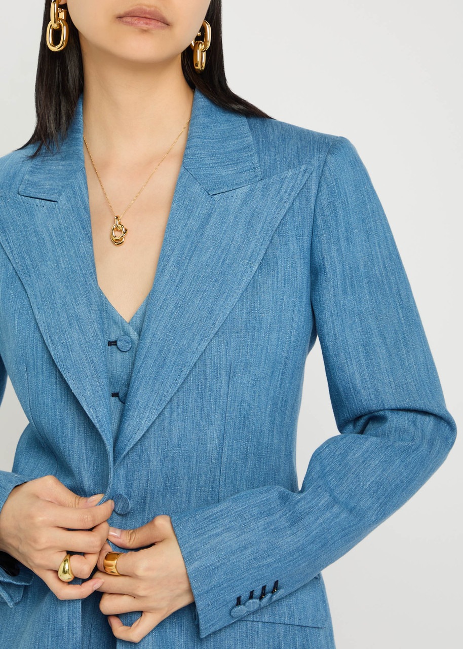 Gabriela Hearst Leiva Cotton-blend Blazer - 5