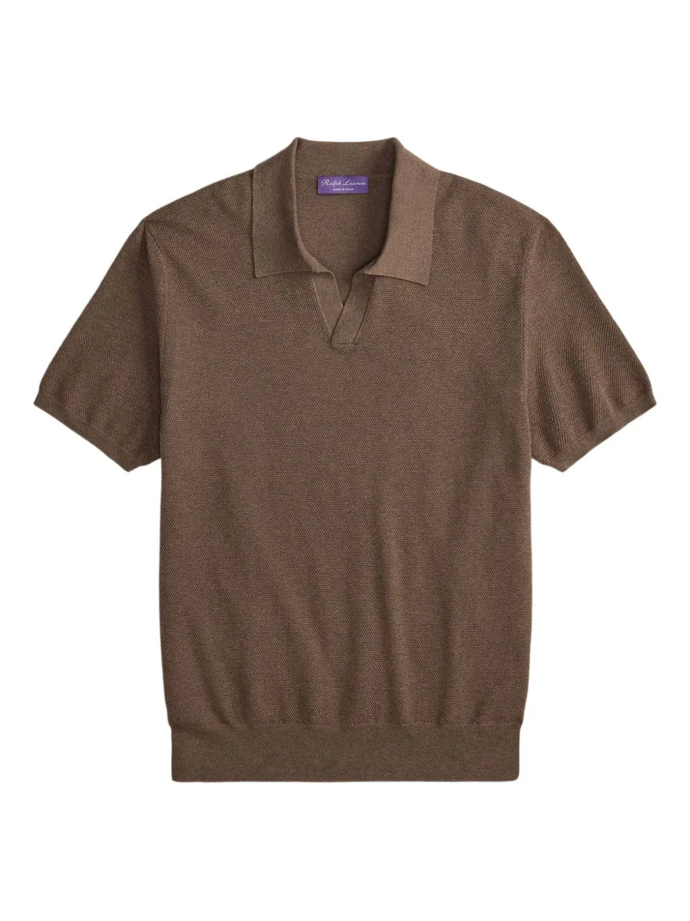 polo-neck short-sleeves T-shirt - 1