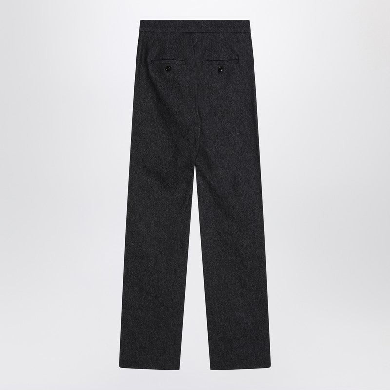 Max Mara Midnight Blue Trousers In Cotton Denim Effect Women - 2
