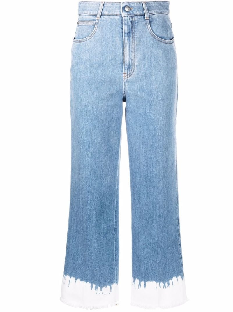 high-rise cropped jeans - 1
