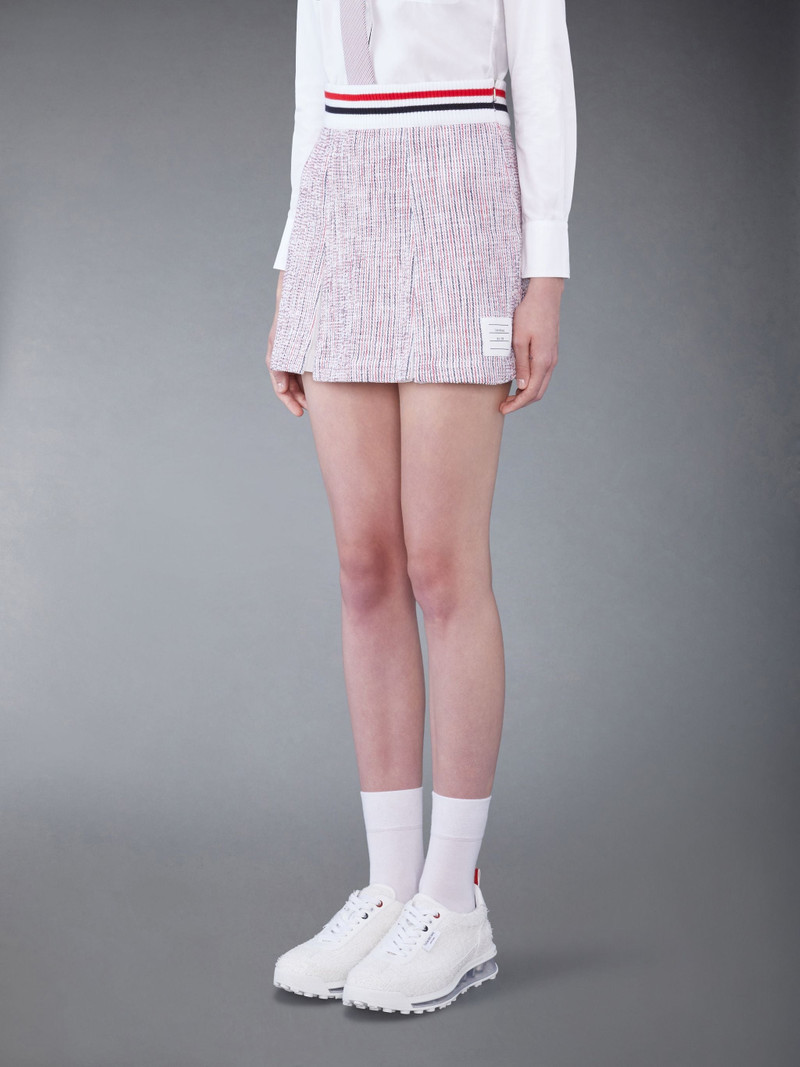 Thom Browne tweed seersucker pleated skirt outlook