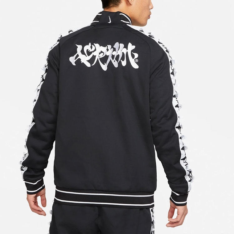 Men's Nike x ACRONYM Crossover Contrasting Colors Sleeve Stand Collar Woven Sports Jacket Us Edition - 4