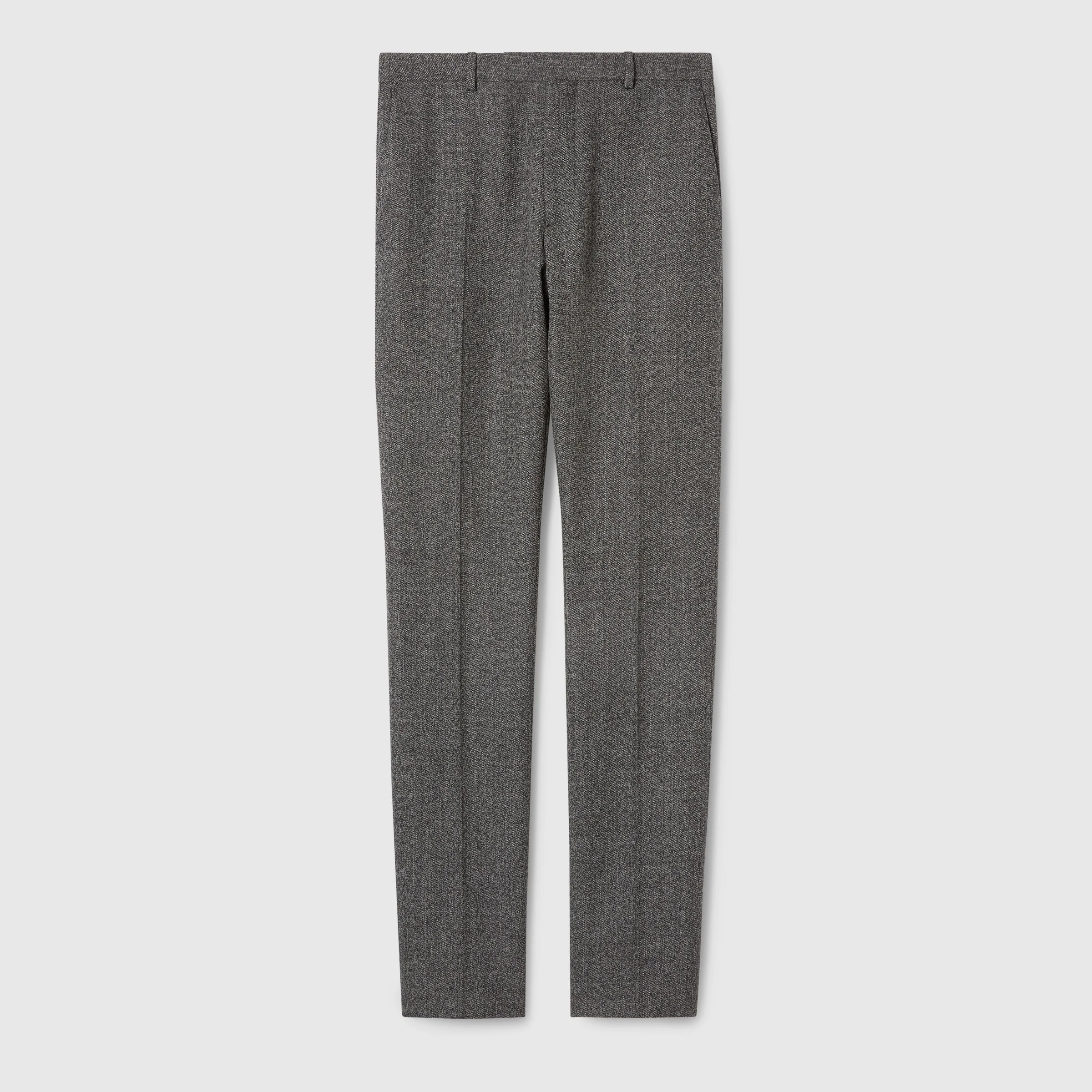 Wool mouliné pant - 1