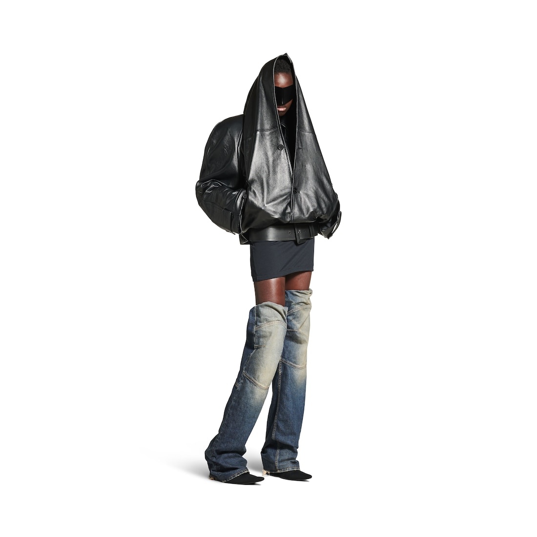 Women's Flipped Jacket in Black - 2