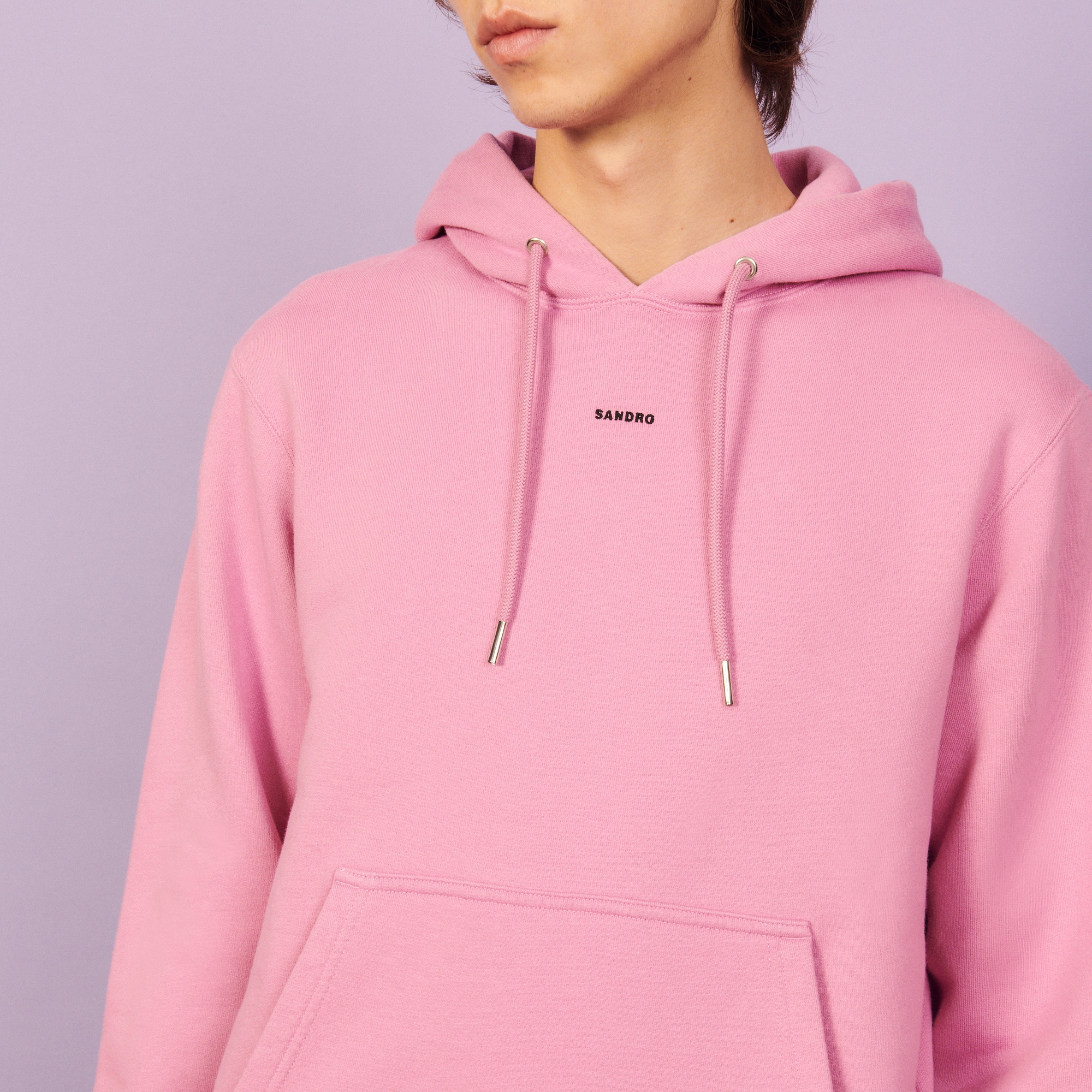 Hoodie sweatshirt with logo embroidery - 5