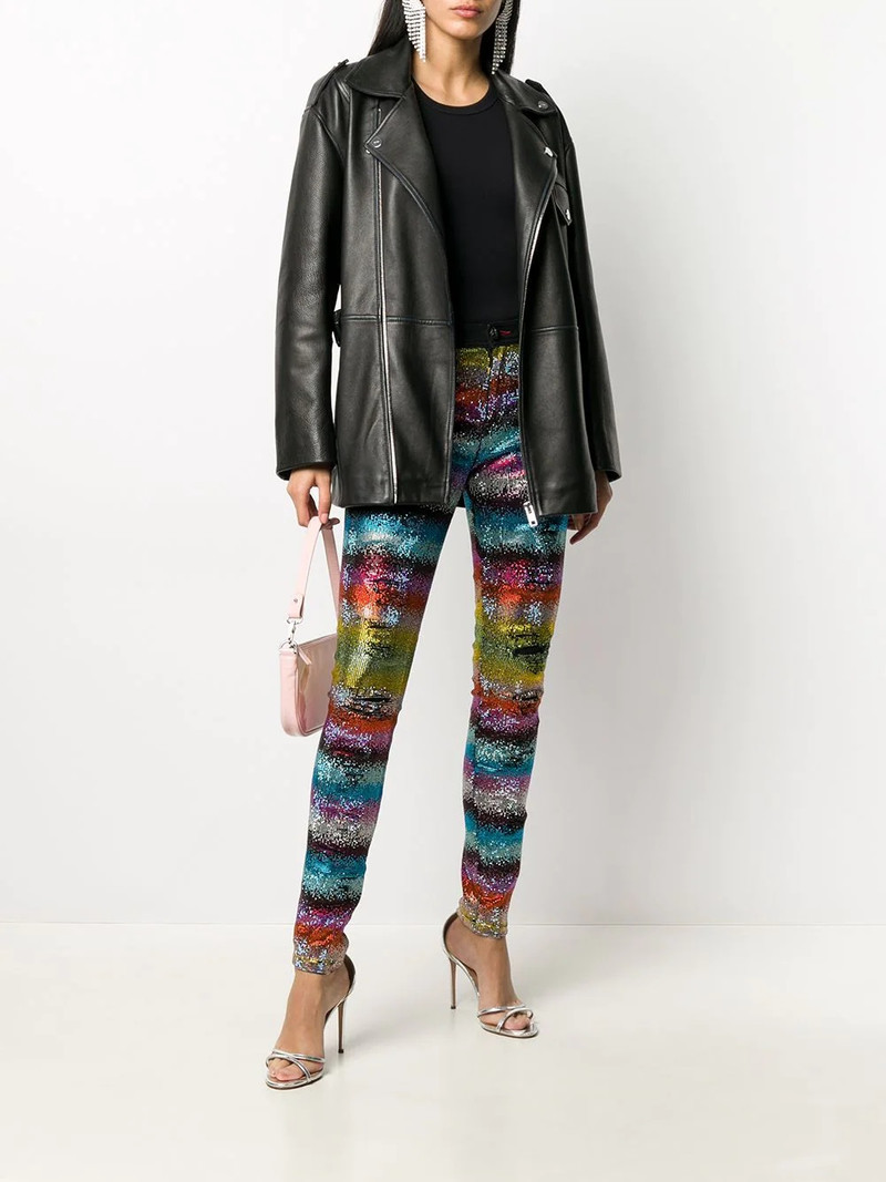 PHILIPP PLEIN Rainbow Crystal jeans outlook