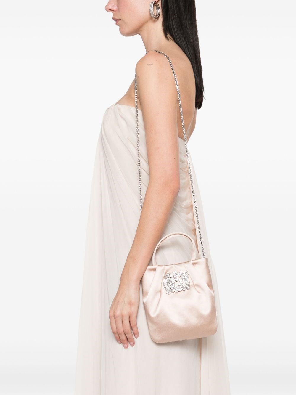 ショルダーバッグ・ポシェット ROGER VIVIER RV BOUQUET SATIN MINI BAG Roger Vivier RV Bouquet satin mini bag | tessabit | REVERSIBLE