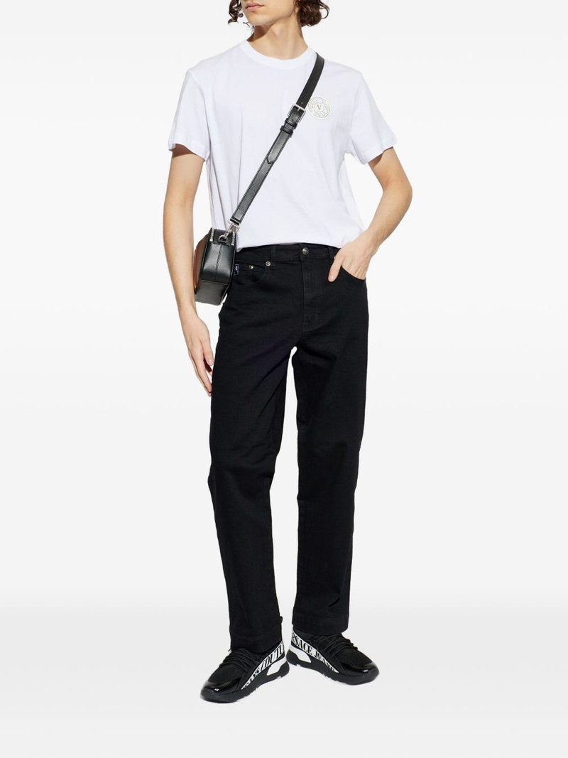 VERSACE JEANS COUTURE logo patch denim jeans outlook