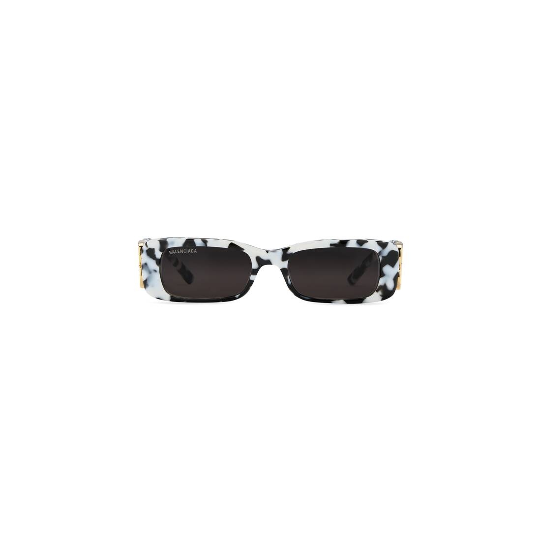 Dynasty Rectangle Sunglasses in White - 1