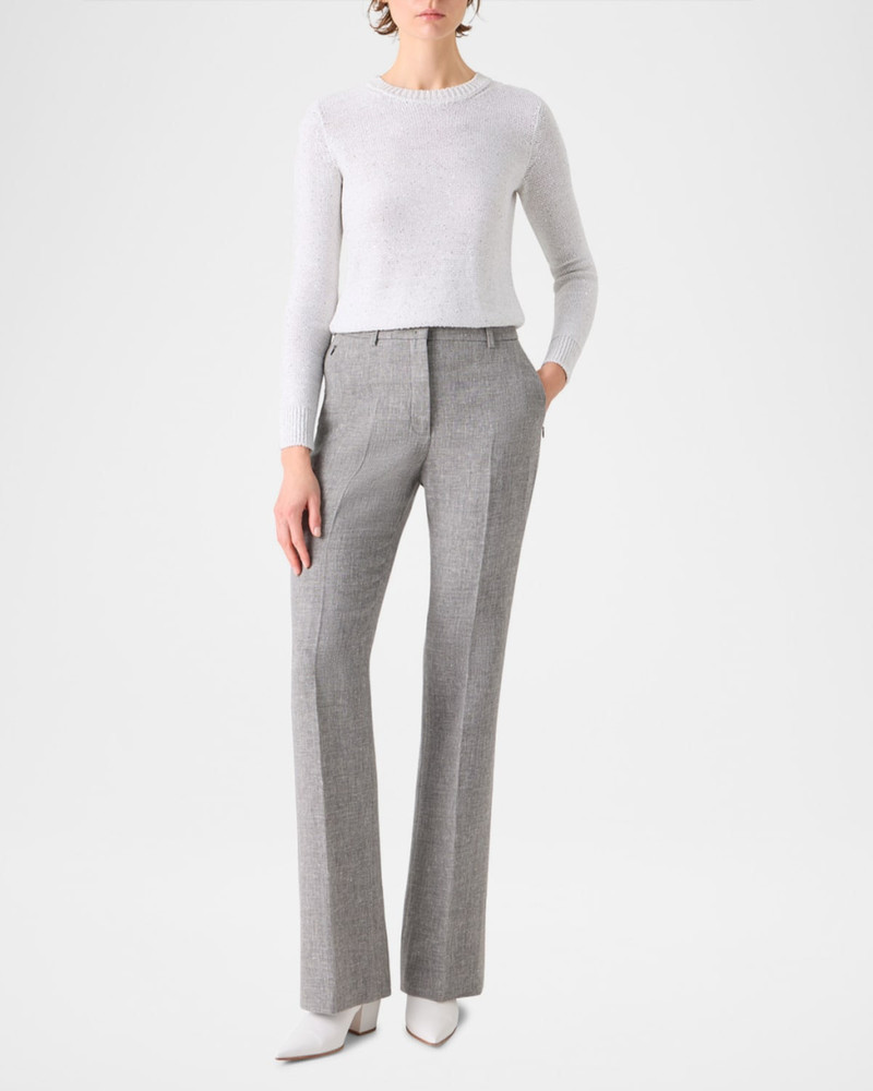 AKRIS Linen-Blend Sequin Sweater outlook