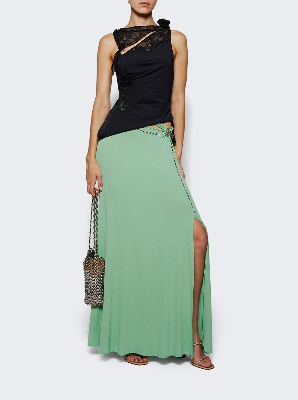 Lace Flower Top Black - 5