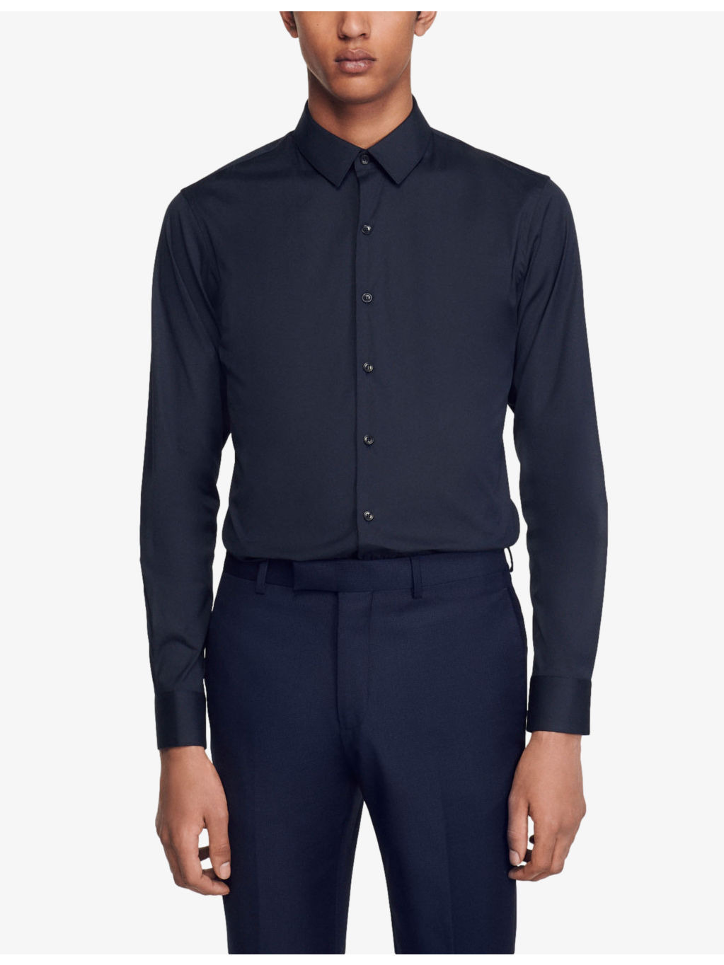 Slim-fit stretch cotton-blend shirt - 3