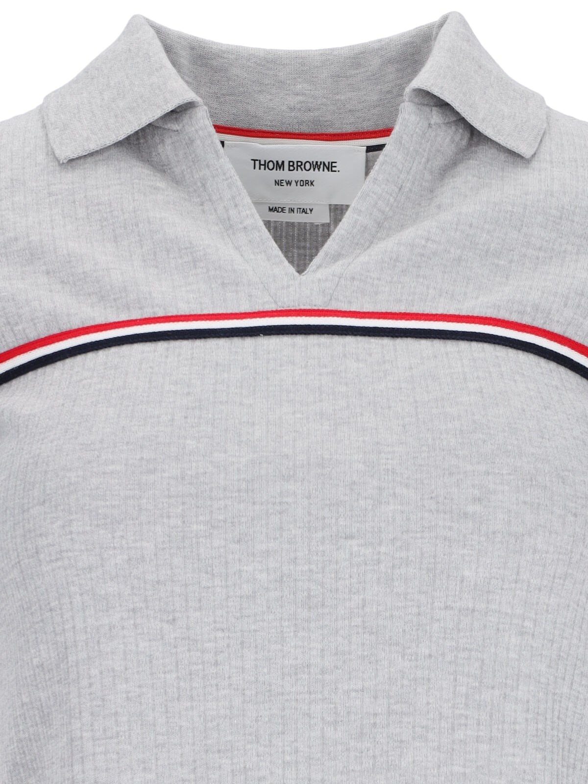 'THREE STRIPES' KNIT POLO SHIRT - 3