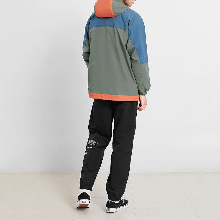 Men's Vans Work Weird Colorblock Casual Sports Jacket Olive Green VN0A4MLHDB0 - 5
