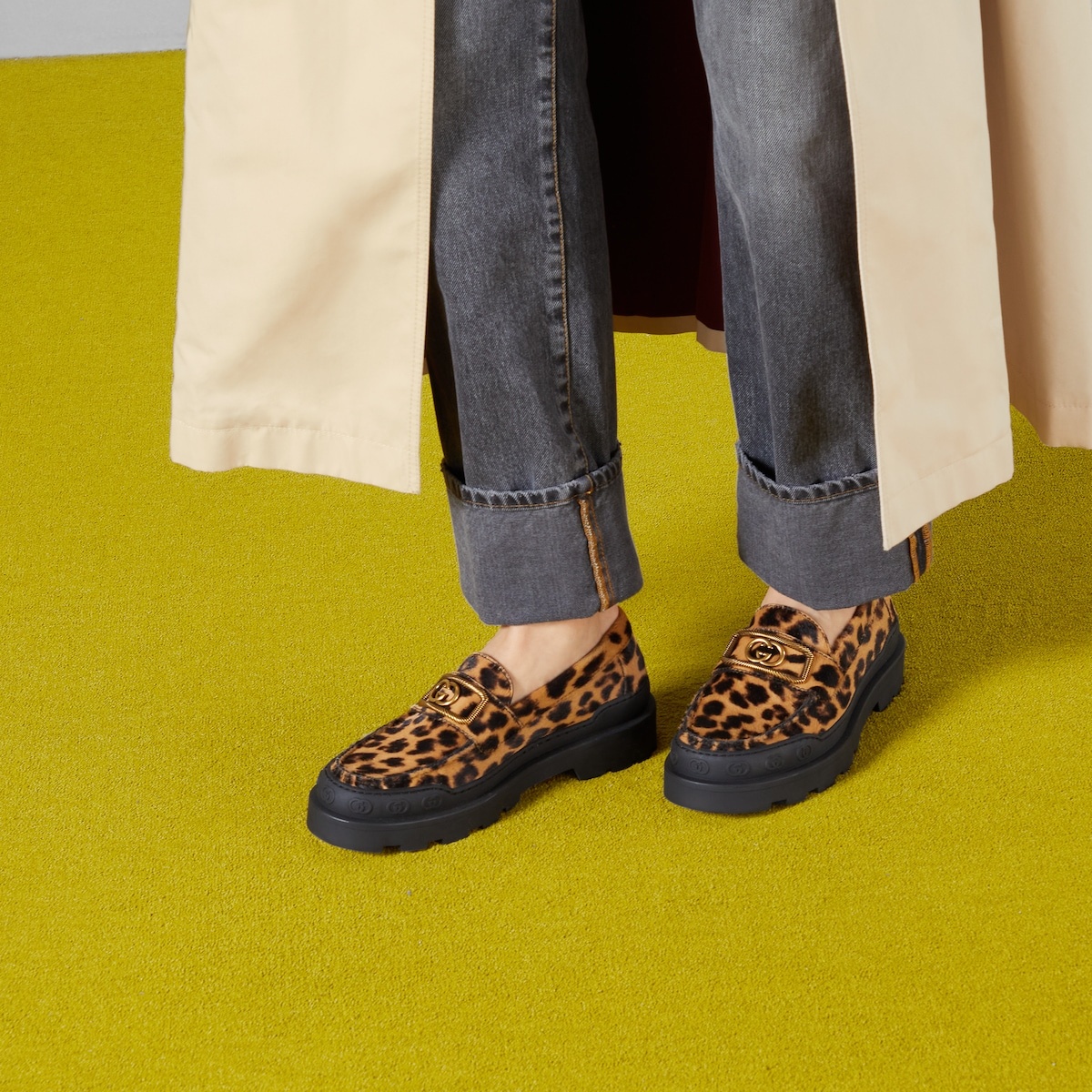 Women's loafer with Interlocking G - 3