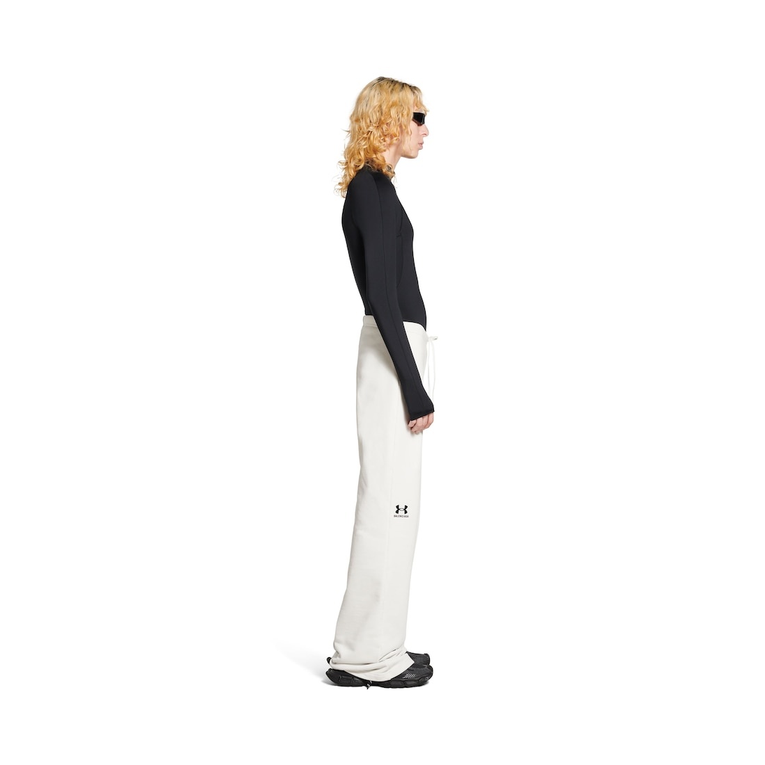 Women's Under Armour® Flared Sweatpants in White/black - 3