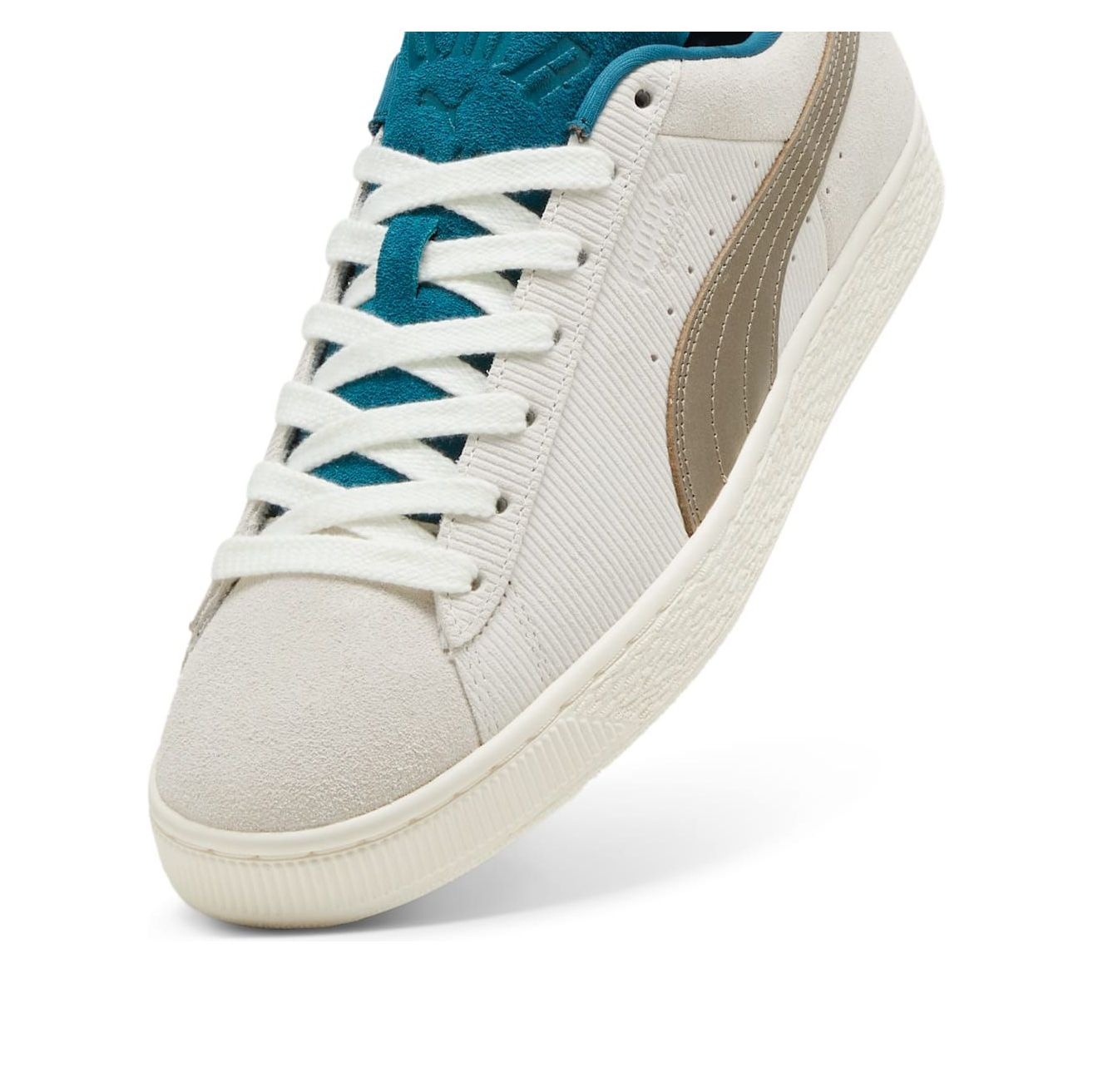 PUMA Play Loud Suede 'Warm White Cold Green' 398190-02 - 5