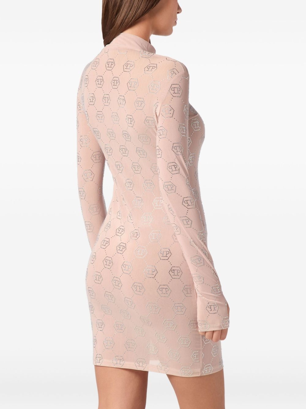 monogram jersey dress - 3