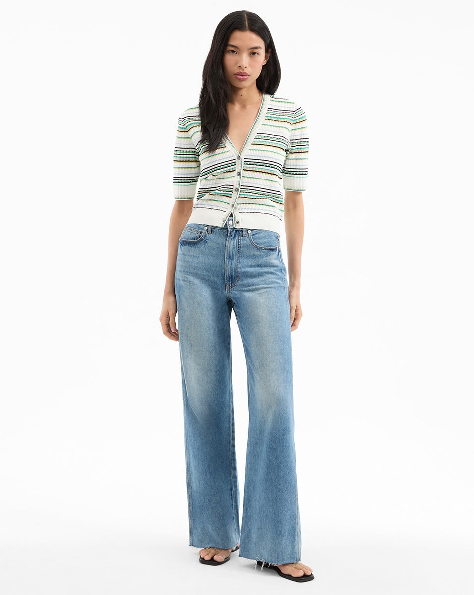 VARIA STRIPED CARDIGAN - 3