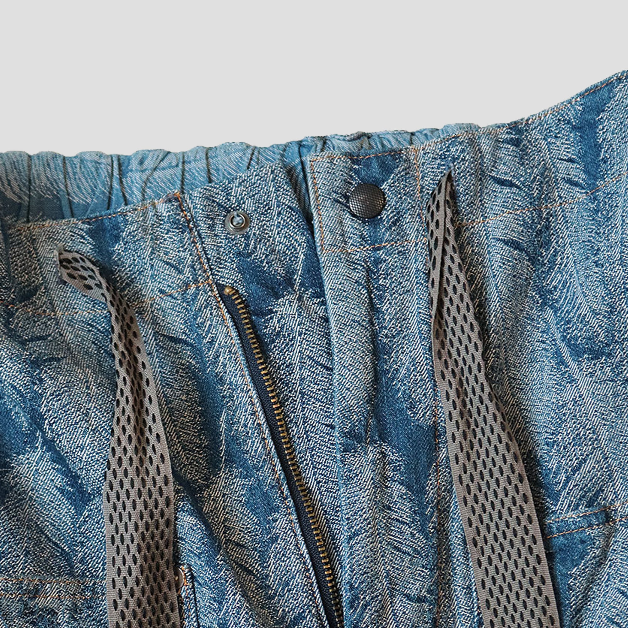 12oz MAGPIE DENIM W-KNEE EASY BAGY PANTS - 5