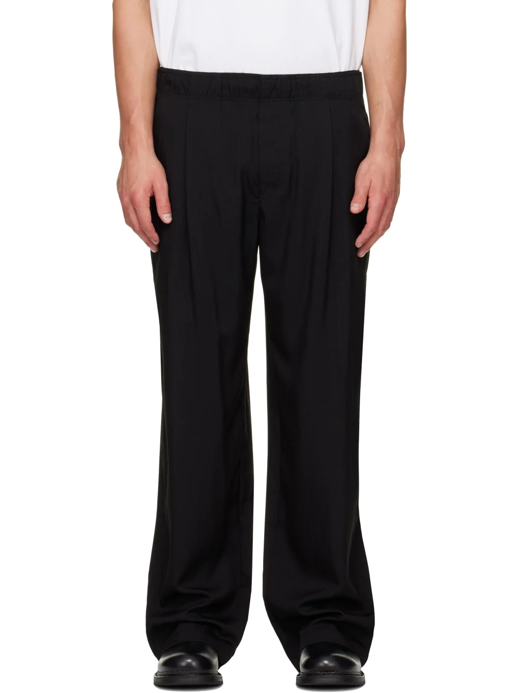 Black Leisure Trousers - 1