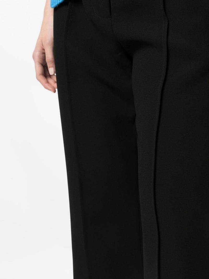 straight-leg pintuck trousers - 5