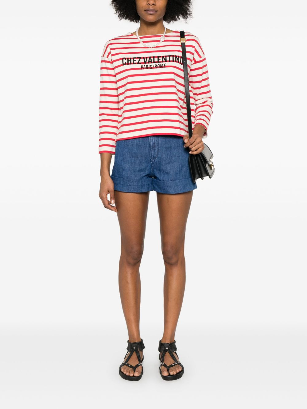 Valentino Women Striped T-Shirt - 4