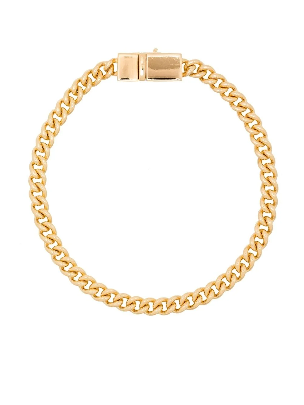 curb chain clasp bracelet - 1