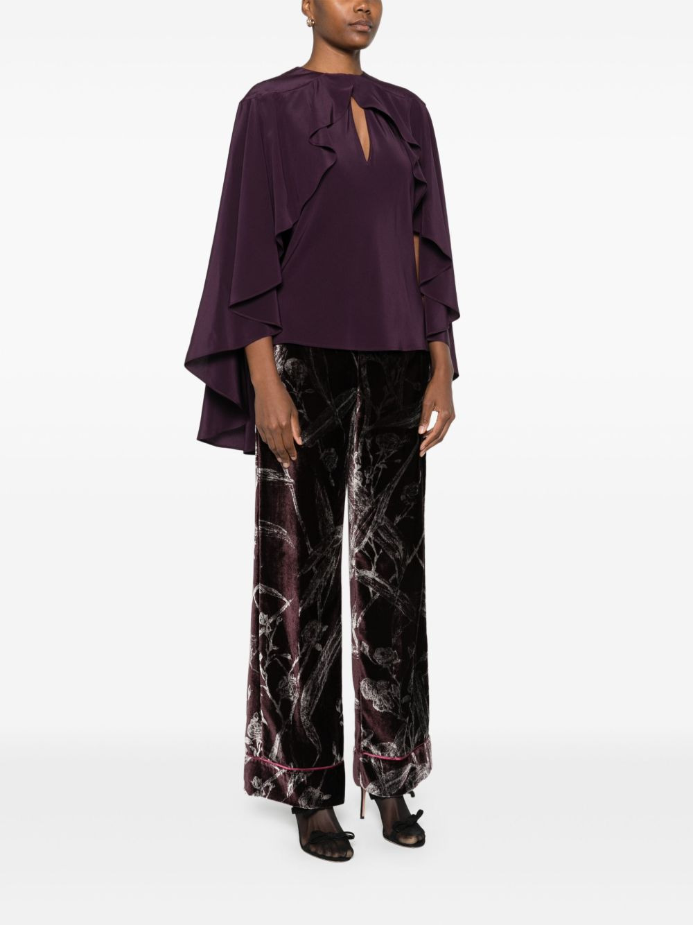 ruffled overlay top - 3