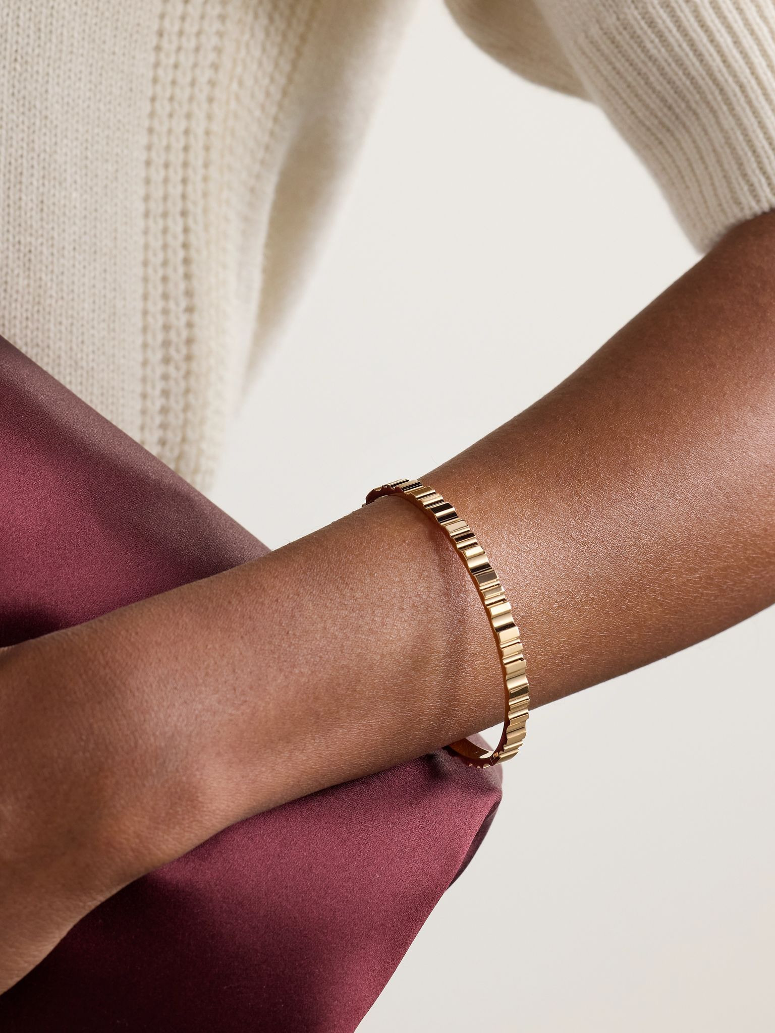 RVL 18-karat rose gold diamond bangle Gold - 2