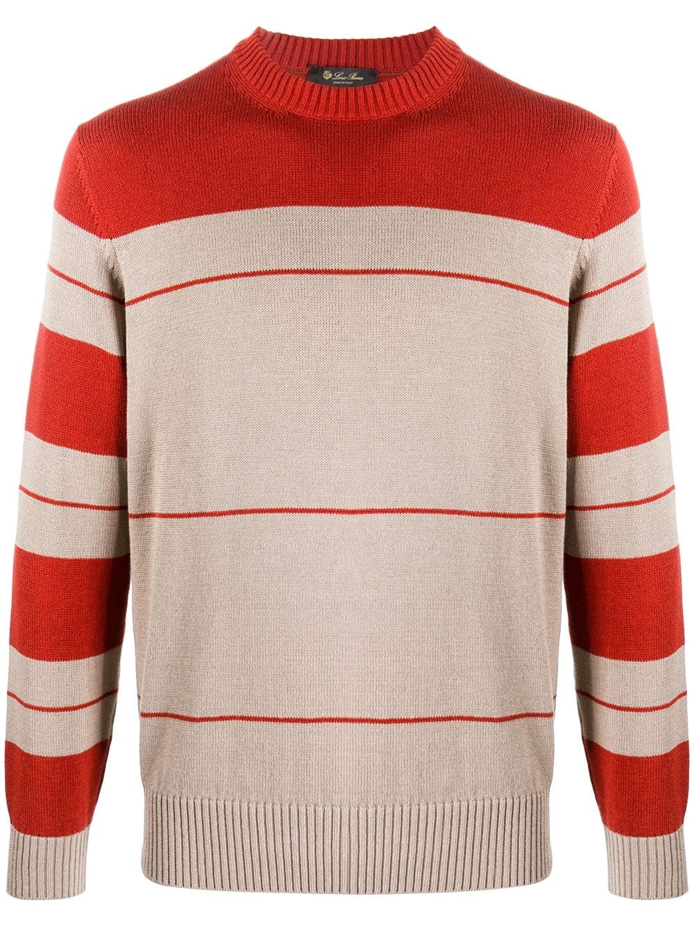 horizontal-stripe jumper - 1