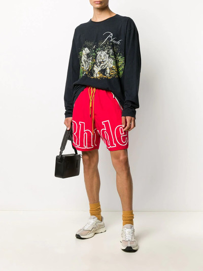 Rhude Tiger print jumper outlook